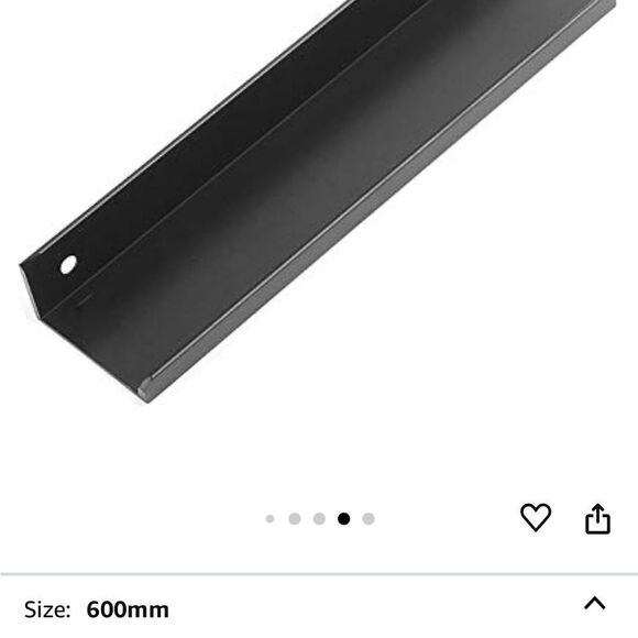 4 5/8 black hidden cabinet handles/pulls (24 Piece Bundle) includes screws - Picture 4 of 6